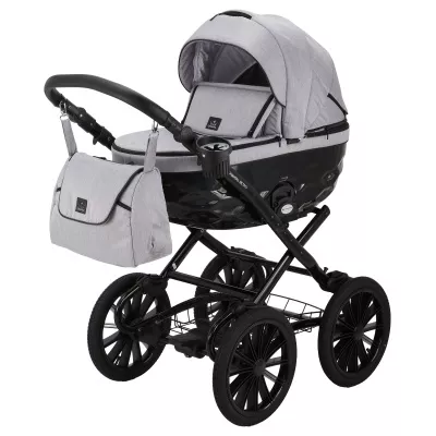 Коляска Adamex Chantal Retro 2 в 1, C202, св.серый