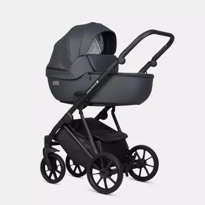 Коляска Riko Basic Montana X Ecco 2 в 1, 24 Graphite (графит)