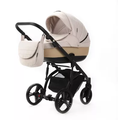 Коляска Adamex Lanti 2 в 1, LN-PS145, св.беж + беж. кожа