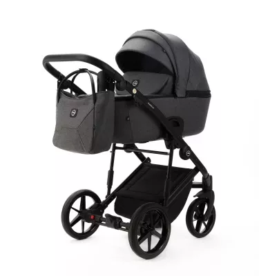 Коляска Adamex Mobi New 2 в 1, MN-TK57, темно-серый